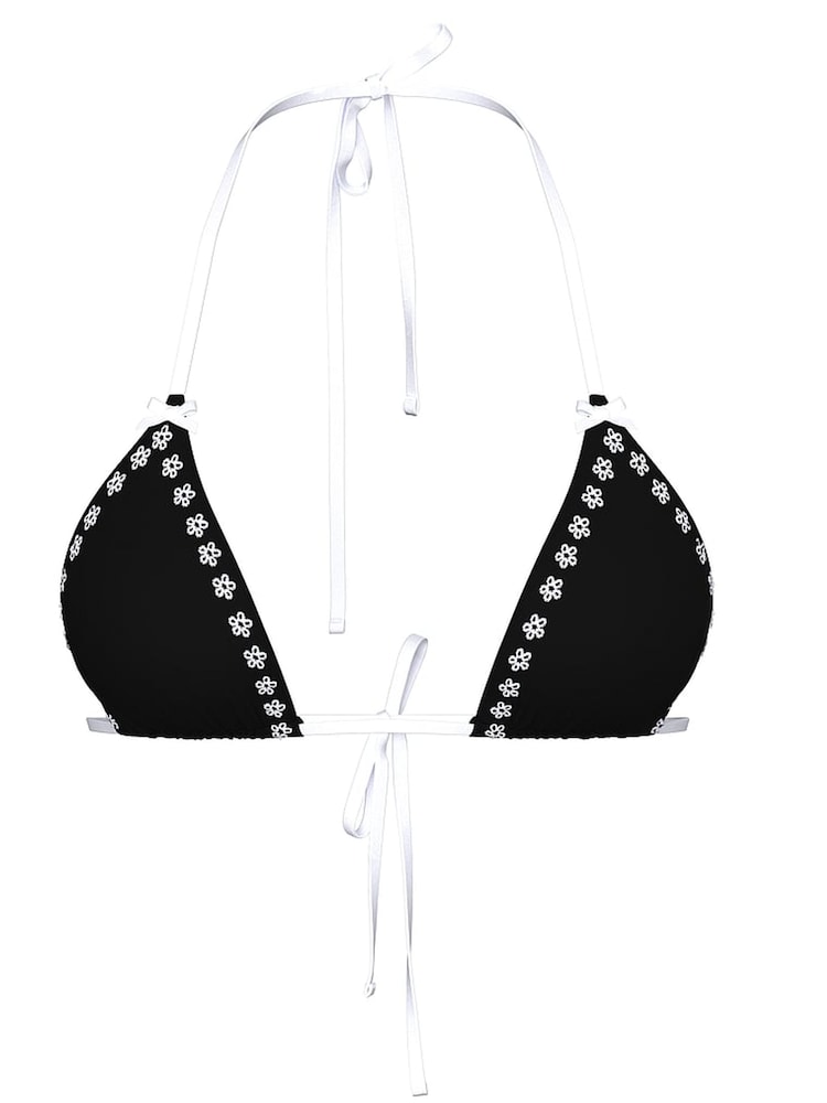 Victoria's Secret PINK Black Cape May Triangle Bikini Top - Image 4 of 4