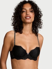 Victoria's Secret Black Lightly Lined Demi Twinkle Strap Bra - Image 1 of 2