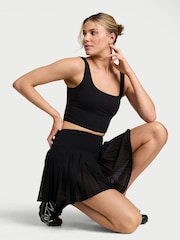 Victoria's Secret Black Elevate™ Mesh Tennis Skirt - Image 1 of 3