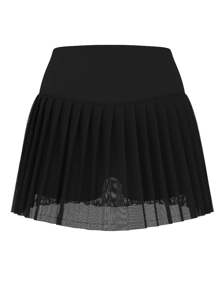 Victoria's Secret Black Elevate™ Mesh Tennis Skirt - Image 3 of 3