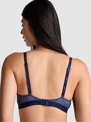 Donkerblauwe denimprint - Victoria's Secret roze push-up beha - Image 2 of 2