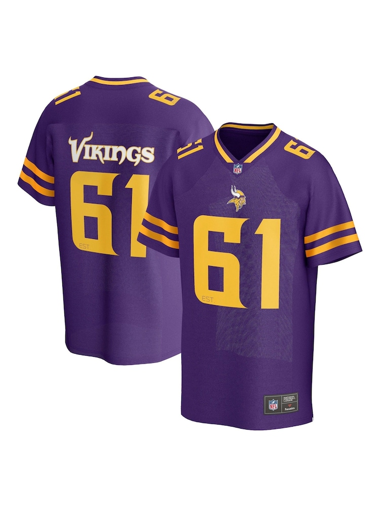 Fanatics Purple NFL Minnesota Vikings NFL Core Foundation Jersey - Image 1 of 2 Fanatics Purple NFL Minnesota Vikings NFL Core Foundation Jersey - Image 1 of 2