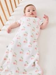 JoJo Maman Bébé Cream Print 1 Tog Baby Muslin Sleeping Bag - Image 1 of 5