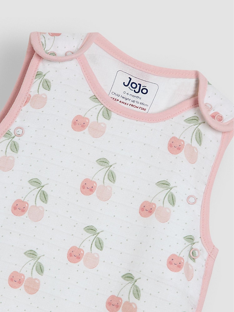 JoJo Maman Bébé Cream Print 1 Tog Baby Muslin Sleeping Bag - Image 5 of 5