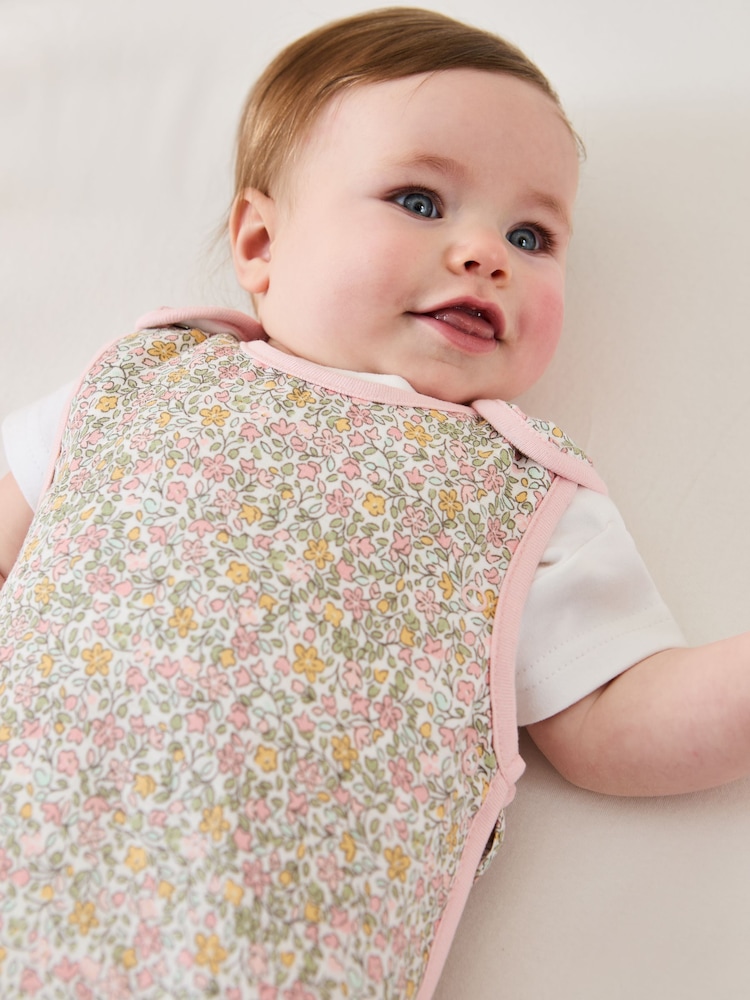 JoJo Maman Bébé Ditsy Print 1 Tog Baby Muslin Sleeping Bag - Image 1 of 4