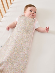JoJo Maman Bébé Ditsy Print 1 Tog Baby Muslin Sleeping Bag - Image 2 of 4