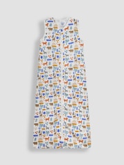 JoJo Maman Bébé Print 1 Tog Toddler Muslin Sleeping Bag - Image 1 of 3