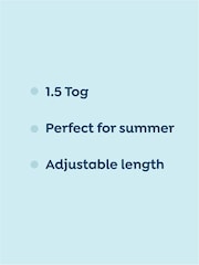 JoJo Maman Bébé Print 1 Tog Toddler Muslin Sleeping Bag - Image 4 of 4