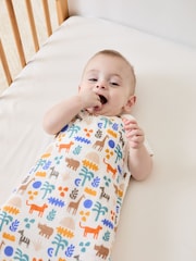 JoJo Maman Bébé Safari Print 1 Tog Baby Muslin Sleeping Bag - Image 1 of 5