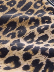 smALLSAINTS Leopard Oversized Girls Crew 100% Cotton T-Shirt - Image 11 of 11