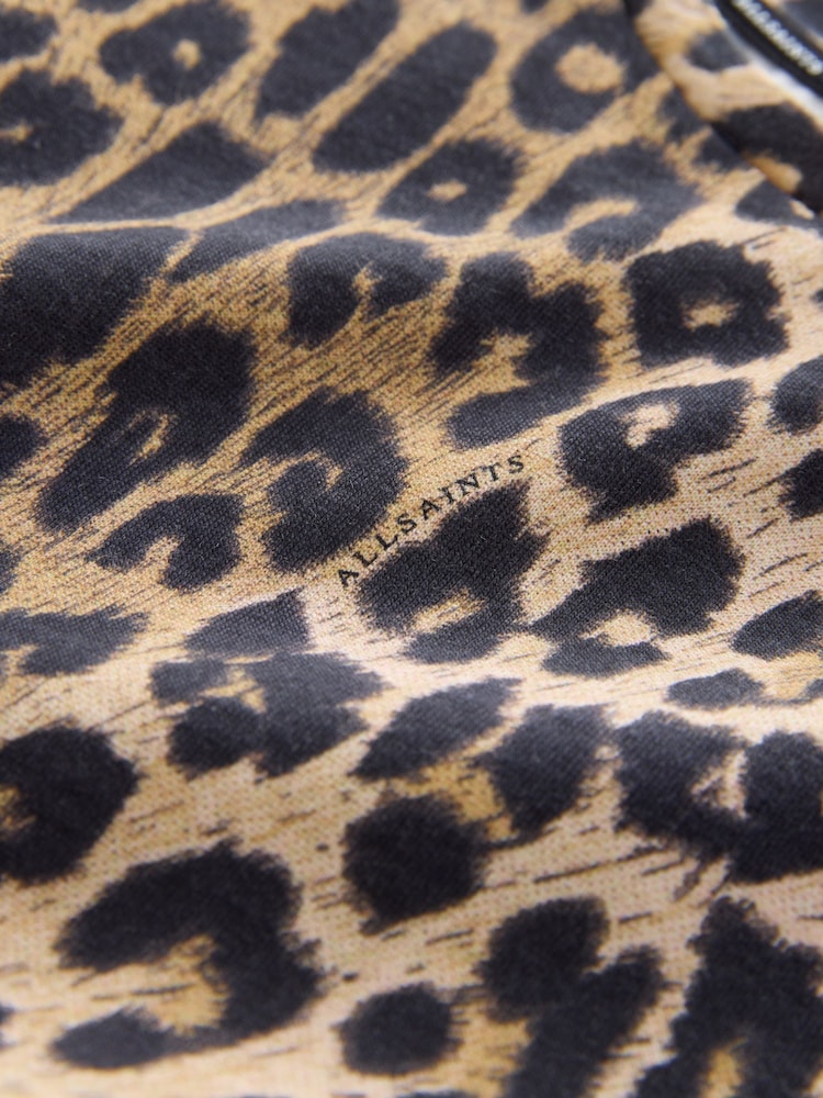 smALLSAINTS Leopard Oversized Girls Crew 100% Cotton T-Shirt - Image 11 of 11