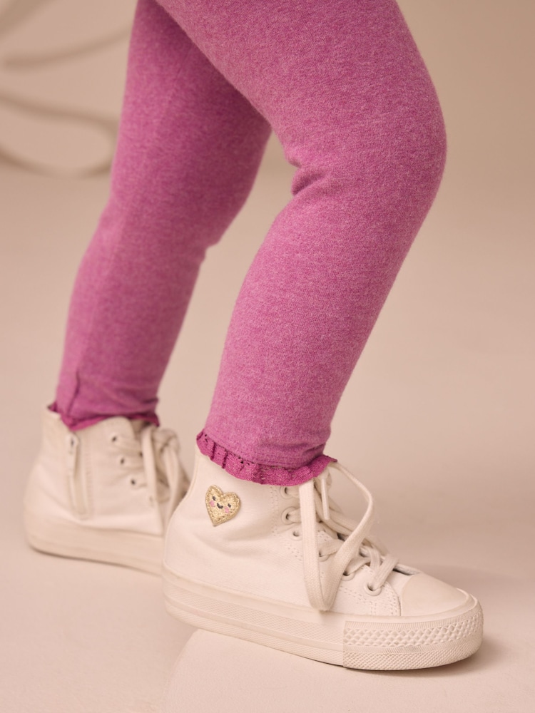 Bright Purple Plain Leggings (3mths-7yrs) - Image 2 of 6