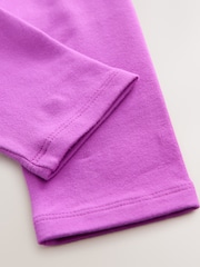 Bright Purple Plain Leggings (3mths-7yrs) - Image 5 of 6