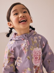 Purple Waterproof Printed Puddlesuit (3mths-7yrs) - Image 4 of 8