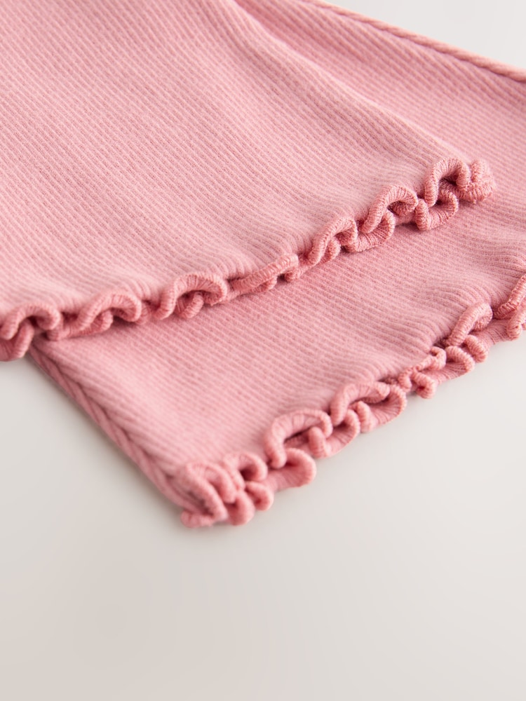 Pink Rib Flare Leggings (3mths-7yrs) - Image 10 of 10