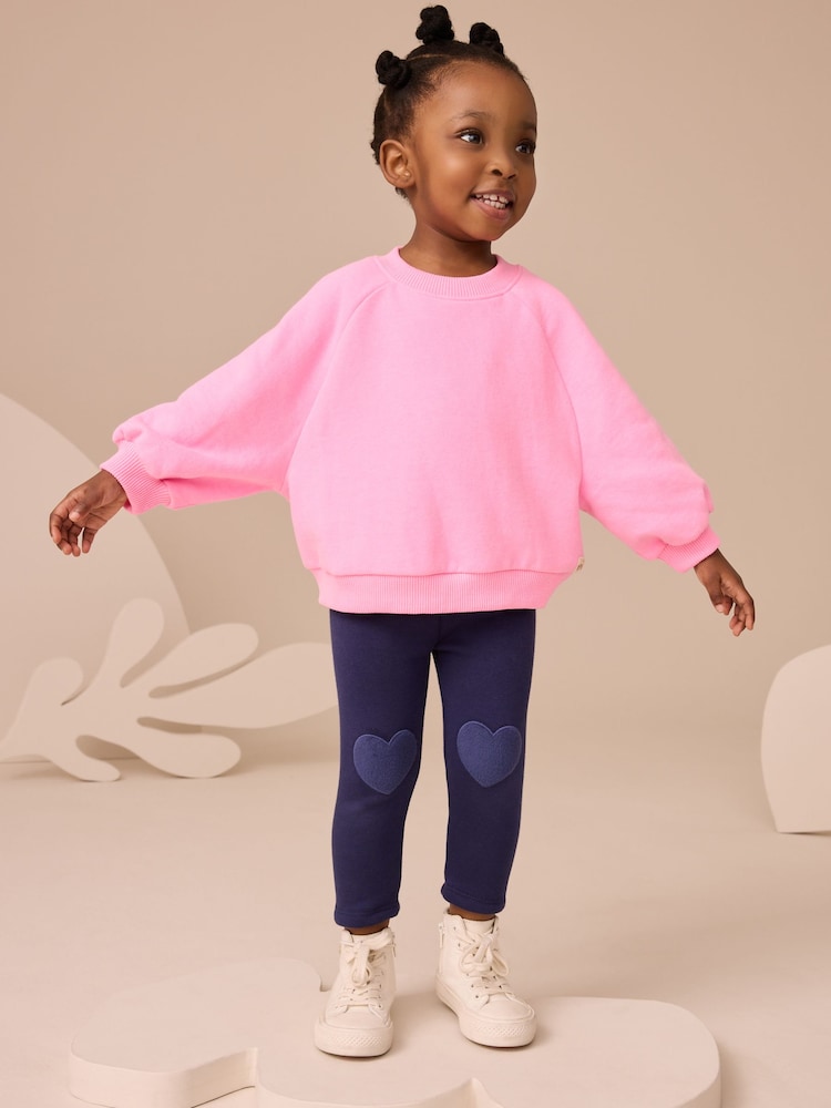 Navy Cosy Leggings (3mths-7yrs) - Image 2 of 4