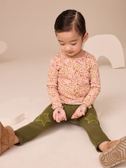 Dark Green Cosy Leggings (3mths-7yrs) - Image 2 of 6