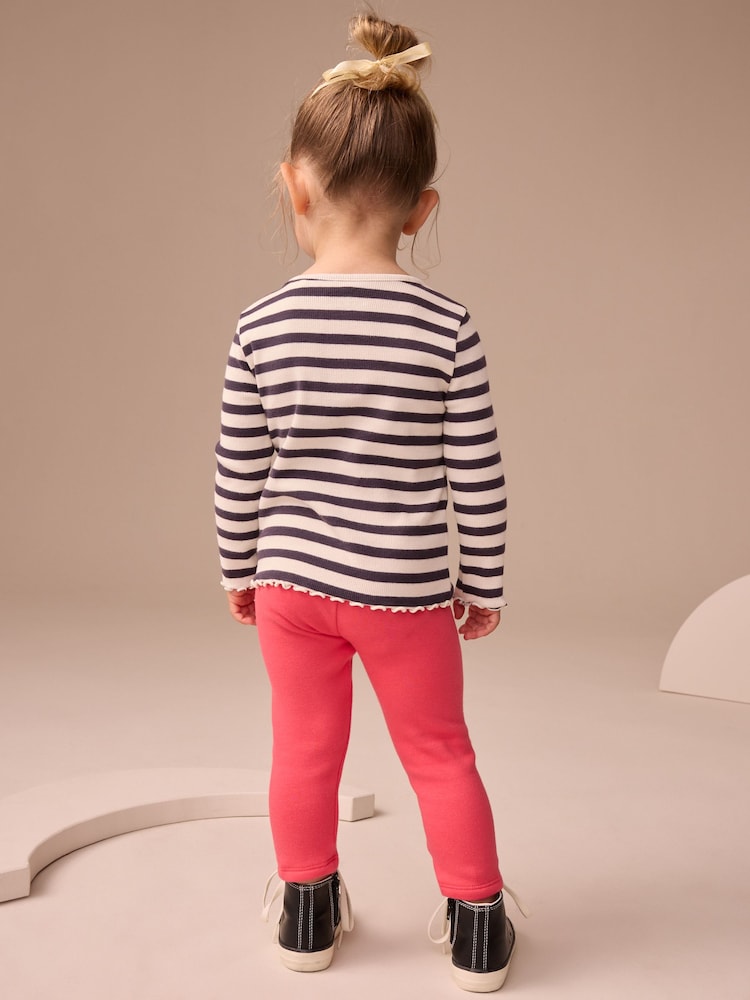 Red Cosy Leggings (3mths-7yrs) - Image 2 of 3