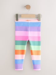 Rainbow Stripe Rib Leggings (3mths-7yrs) - Image 5 of 8