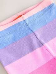 Rainbow Stripe Rib Leggings (3mths-7yrs) - Image 7 of 8