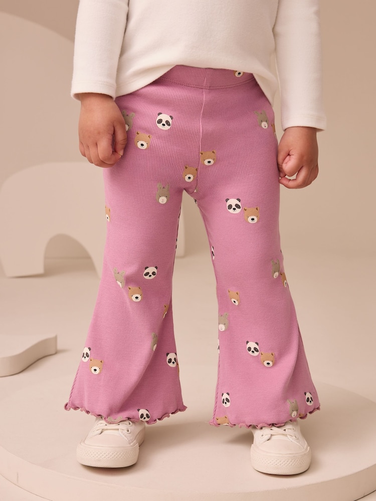 Purple Bear Character - Gerippte Schlagleggings (3 Monate bis 7 Jahre) - Bild 1 von 7