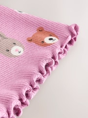 Purple Bear Character - Gerippte Schlagleggings (3 Monate bis 7 Jahre) - Bild 6 von 7