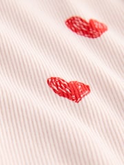 Light Pink Heart Rib Flare Leggings (3mths-7yrs) - Image 6 of 7