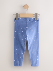 Blue Ladybird Knee Embellished Leggings (3mths-7yrs) - Image 6 of 8