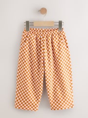 Orange Checkerboard Barrel Leg Trousers (3mths-7yrs) - Image 10 of 16