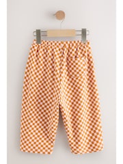 Orange Checkerboard Barrel Leg Trousers (3mths-7yrs) - Image 4 of 16