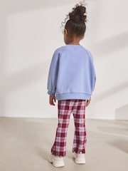 Burgundy Red Rib Flare Leggings (3mths-7yrs) - Image 2 of 3