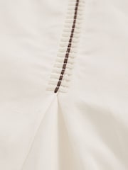 Reiss Ivory/Black Inaya Craft-Stitch Sleeveless Midi Dress - Image 6 of 6