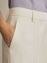 Wit - Reiss Dion Atelier Wide Leg Belted Suit Trousers - Image 4 of 8