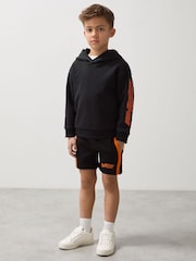 Negro/naranja - Reiss Ride Unisex Fit McLaren F1 Team Drawstring Shorts - Imagen 3 de 8