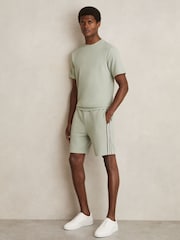 Verzui - Tricou la baza gâtului texturat Reiss Wick - Image 1 of 6