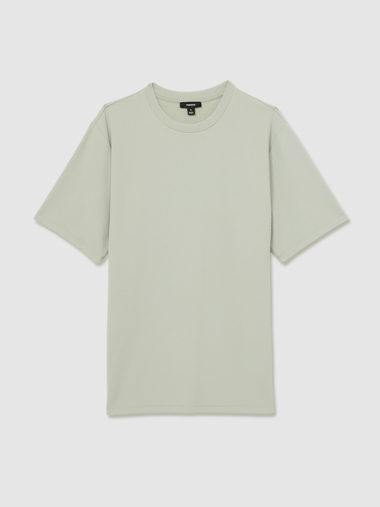 Verzui - Tricou la baza gâtului texturat Reiss Wick - Image 2 of 6