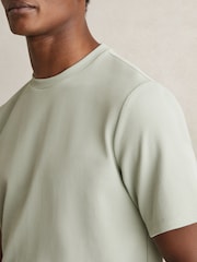 Verzui - Tricou la baza gâtului texturat Reiss Wick - Image 4 of 6