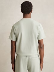 Verzui - Tricou la baza gâtului texturat Reiss Wick - Image 5 of 6