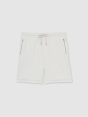 Hors blanc - Short Reiss Phillimore en coton texturé à cordon - Image 2 de 7