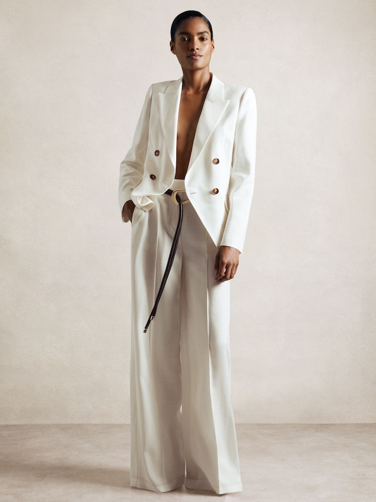 Wit - Reiss Dion Atelier Double Breasted Suit Blazer - Image 1 of 7