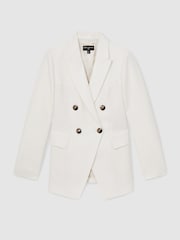 Wit - Reiss Dion Atelier Double Breasted Suit Blazer - Image 2 of 7