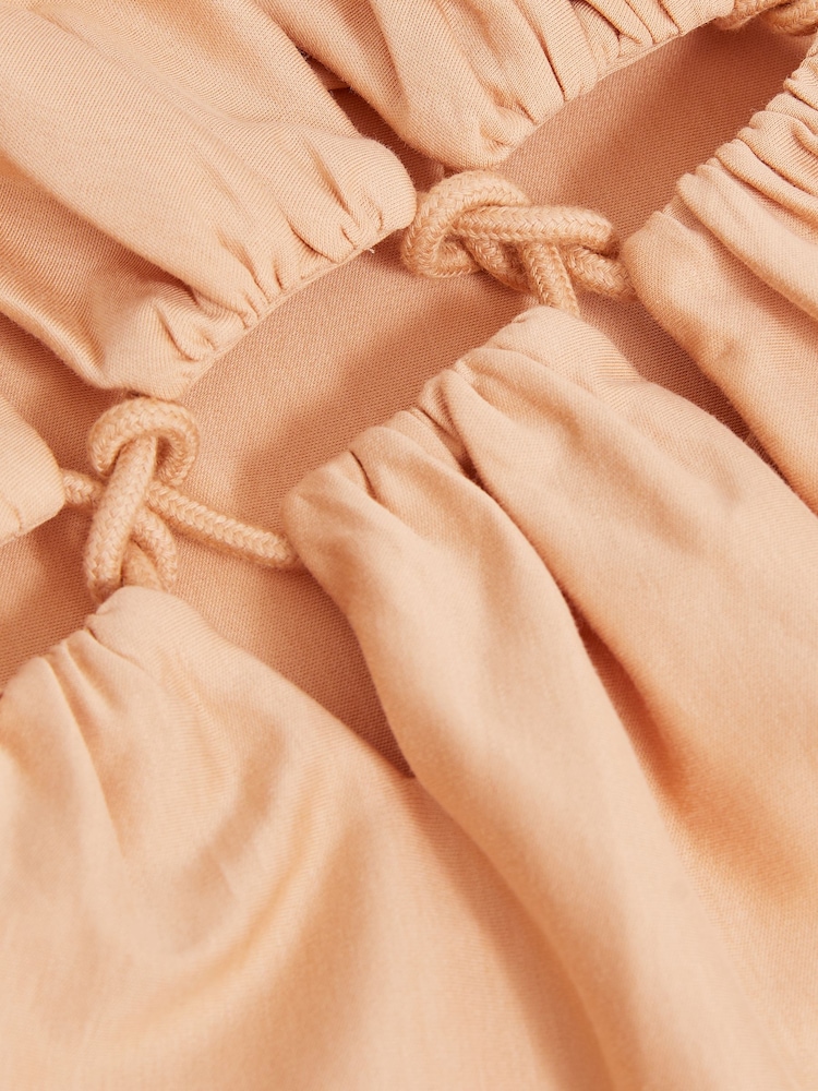 Reiss Neutral Berkeley Atelier Cotton Cut-Out Rope-Cord Top - Image 5 of 5