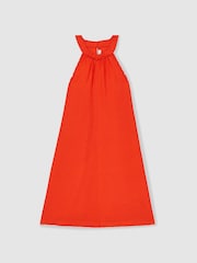 Reiss Erika Whipstitch Sleeveless Midi Dress - Imagen 1 de 4