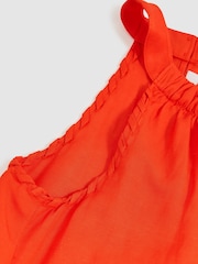 Reiss Erika Whipstitch Sleeveless Midi Dress - Imagen 4 de 4