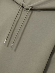 Reiss Sage Fabien Interlock Jersey Drawstring Hoodie - Image 6 of 6