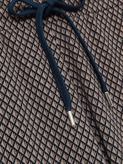 Reiss Ezra Geometric Jacquard Drawstring Shorts - Image 6 of 6