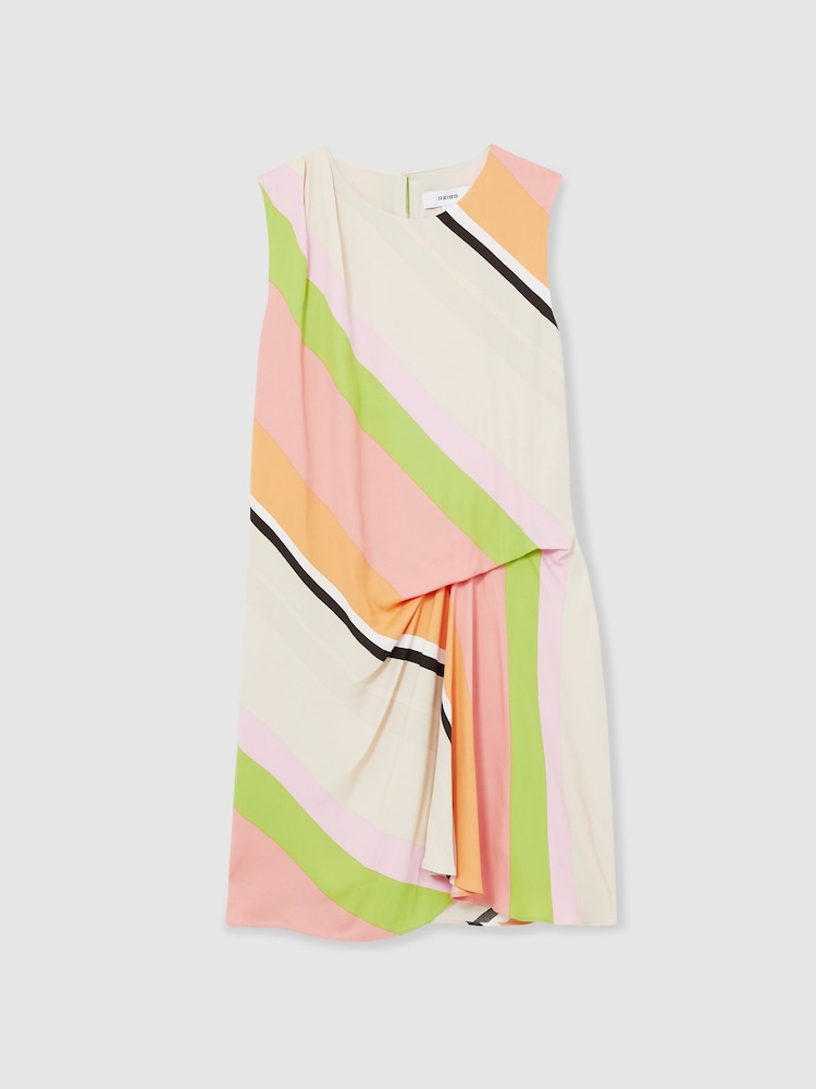 Reiss Ellia Stripe-Print Tuck Mini Dress - Bild 2 von 5 Reiss Ellia Stripe-Print Tuck Mini Dress - Bild 2 von 5