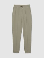 Salvia - Pantalones de chándal de punto con cordón ajustable Premier de Reiss - Imagen 2 de 6