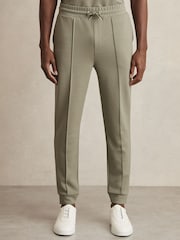 Salvia - Pantalones de chándal de punto con cordón ajustable Premier de Reiss - Imagen 3 de 6
