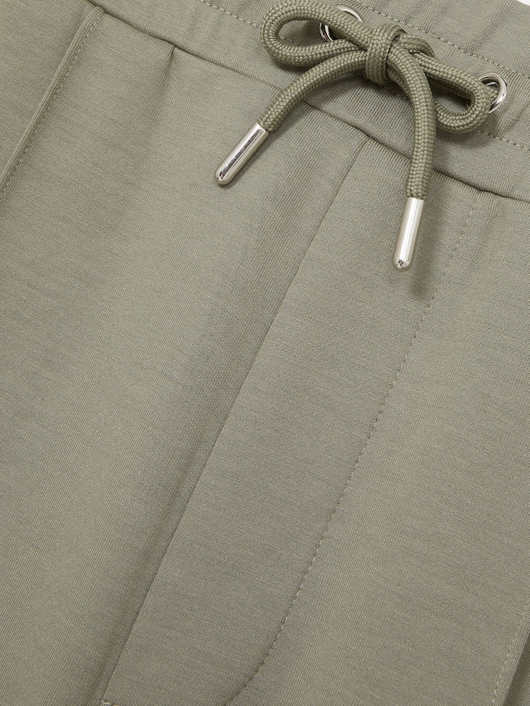 Salvia - Pantalones de chándal de punto con cordón ajustable Premier de Reiss - Imagen 6 de 6